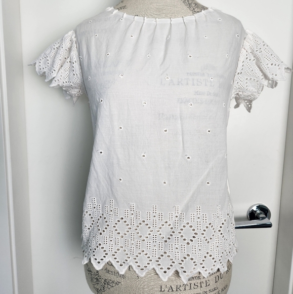 French Crochet Lace Top - Picture 1 of 10